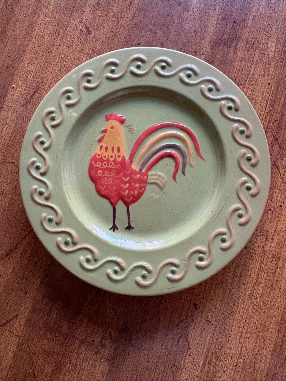 The White Barn Candle Co Pillar Jar Candle Tray Rooster Hen Chicken